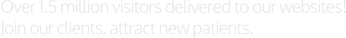 delivered over 1.5m website visitors